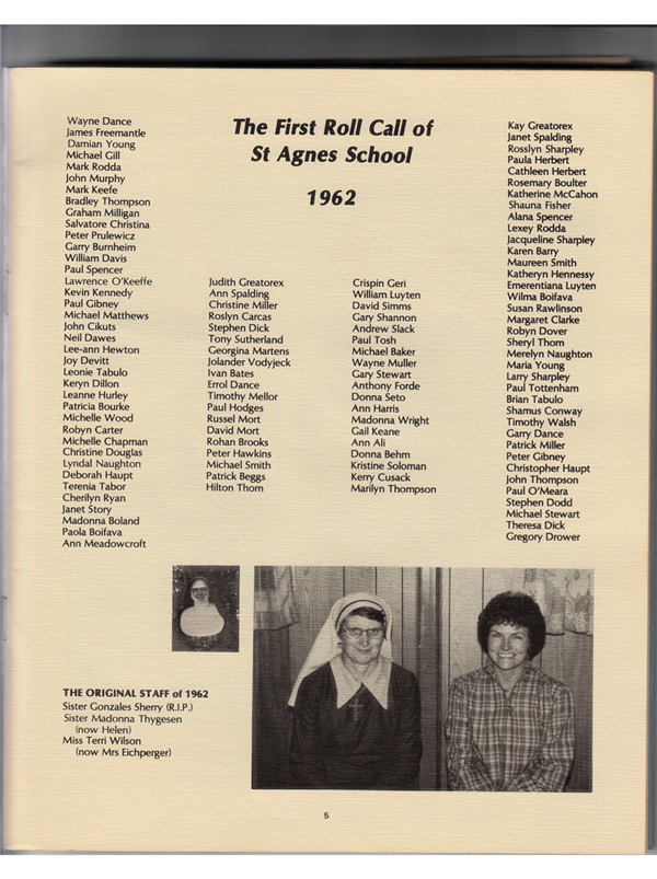First roll class in 1962
