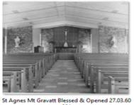 St Agnes Mt Gravatt Blessed and Opened 27.03.60